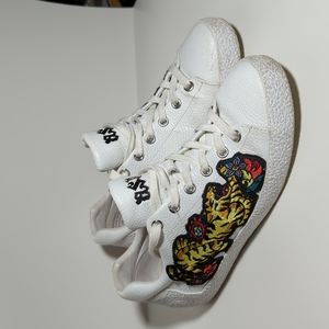 Ash lace leather sneakers